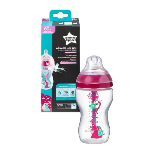 Tommee Tippee Flašica Sentinel ADVANCE Girl 340ml slika 1