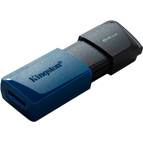 Kingston 64GB DataTraveler Exodia M USB slider cap USB 3.2 Gen2, blue slika 1