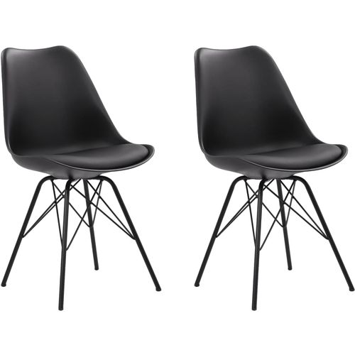 Blagovaonske stolice od umjetne kože 2 kom crne slika 18