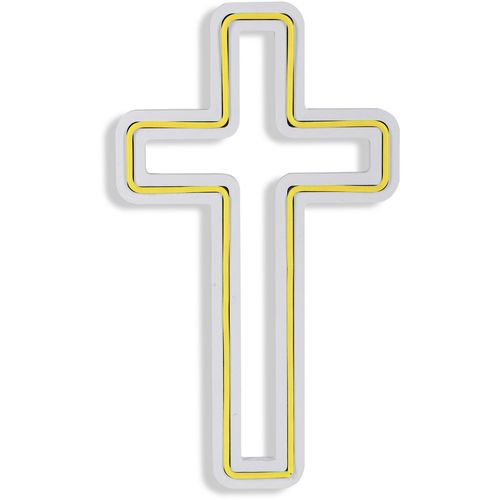 Wallity Ukrasna plastična LED rasvjeta, Cross Sign - Yellow slika 13