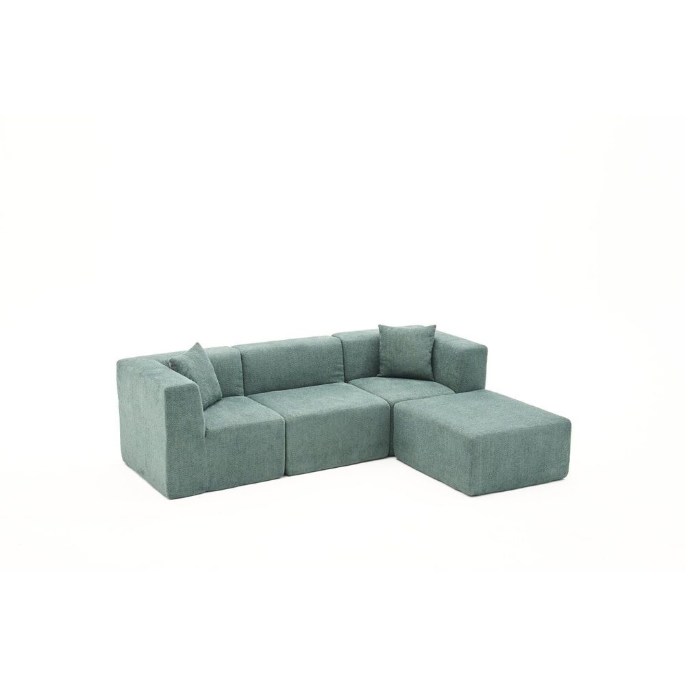 Ugaona Sofa Raks - Zelena boja slika 8