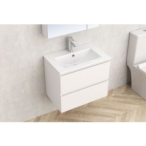 Inter Ceramic monca zidni pvc kupaonski ormarić + umivaonik 8860, 61x39,5x52cm, bijeli