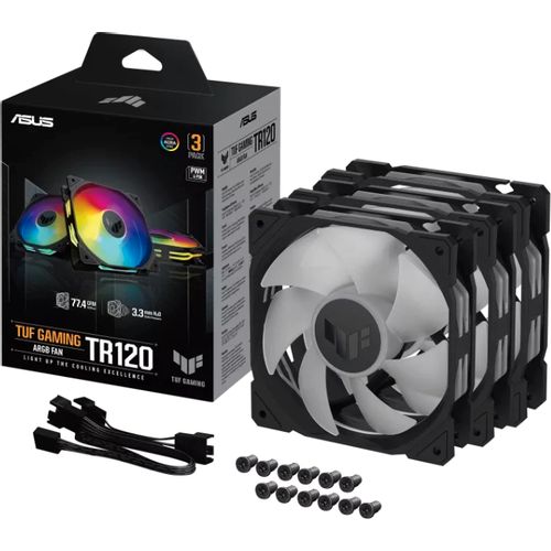 Asus TUF GAMING TR120 ARGB BLACK EDITION 3IN1 ventilator slika 1