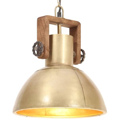 Industrijska viseća svjetiljka 25 W mjedena okrugla 30 cm E27 slika 30