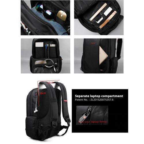 Tigernu ruksak T-B3143-USB, 15.6", crna slika 11
