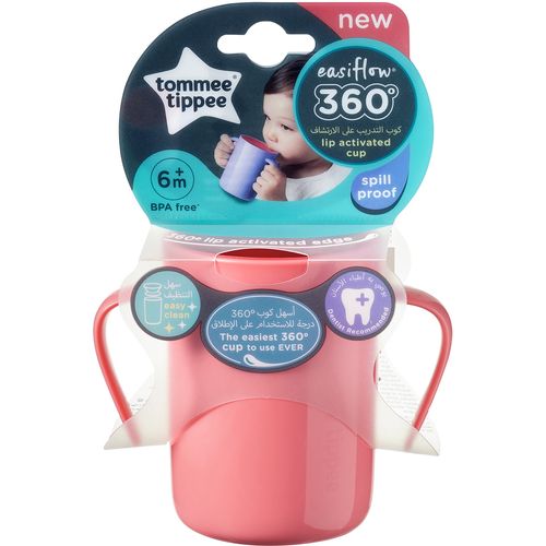 EOL Tommee Tippee Easiflow šalica 360 stupnjeva, bez usnika, 200 ml, 6mj+ slika 1