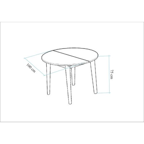 Vina 139 - White White Extendable Dining Table slika 5