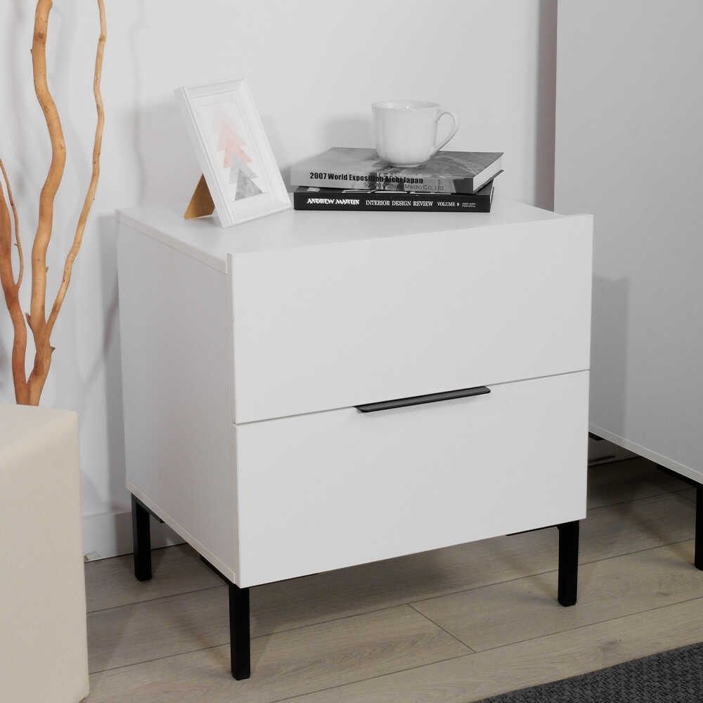 Kmd-1720-Dd-1 Bijela Noćna Komoda slika 6