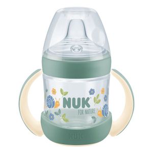 NUK Prelazna flašica For Nature sa indikatorom temperature 6m+ 150ml, Zelena