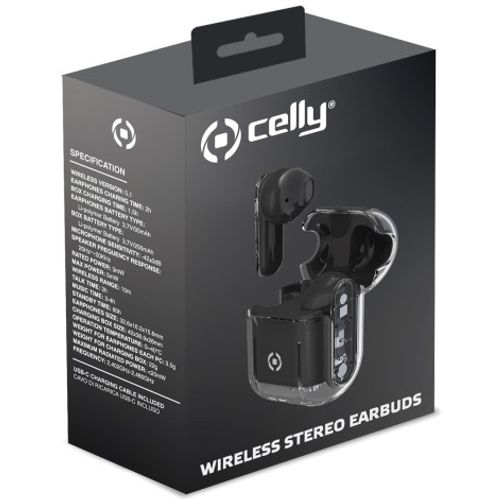 CELLY SHEER True Wireless bluetooth slušalice u CRNOJ boji slika 2