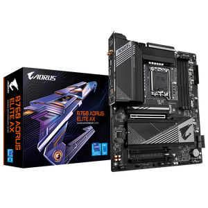 GIGABYTE B760 AORUS Elite AX, DDR5, SATA3, USB3.2Gen2, DP, WiFi 6E, LGA1700 ATX