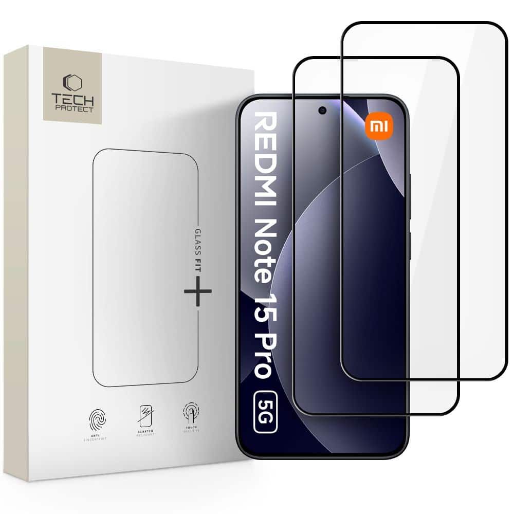 KALJENO STAKLO TECH-PROTECT GLASS FIT+ ( 2 kom. ) ZA XIAOMI REDMI NOTE 15 PRO 5G slika 1