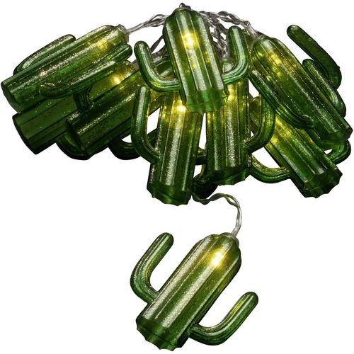 Konstsmide 3127-903 svjetlosni lanac s motivom kaktusi unutra   baterijski pogon Broj žarulja 10 LED toplo bijela Osvjetljena duljina: 1.8 m timer slika 4