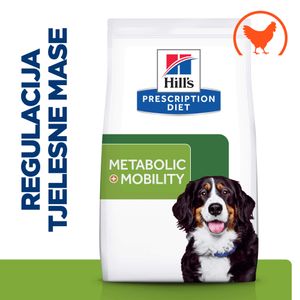 Hill's Prescription Diet Metabolic + Mobility Hrana za Pse s Piletinom, 12 kg