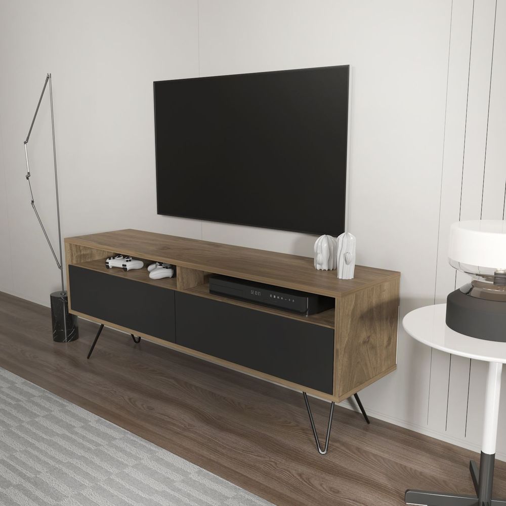 TV Stalak Flay u Bojama Oraha i Crne slika 2