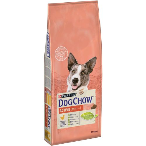 DOG CHOW Adult Active Piletina, potpuna hrana za kućne ljubimce, za odrasle pse, 14 kg slika 2