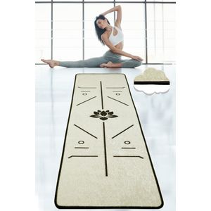 Yoga Prostirka za jogu, Bikram - White
