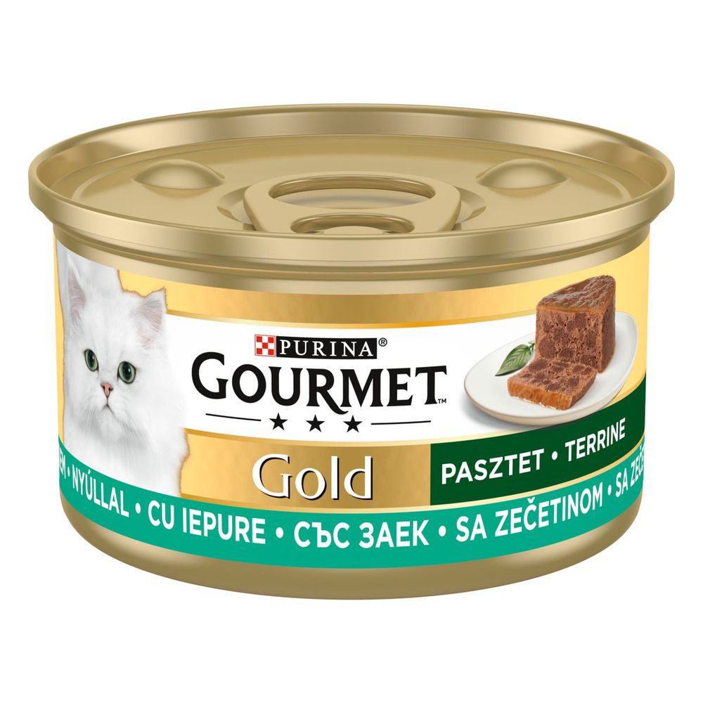 GOURMET GOLD Hrana za mačke, kunić, 85g slika 1
