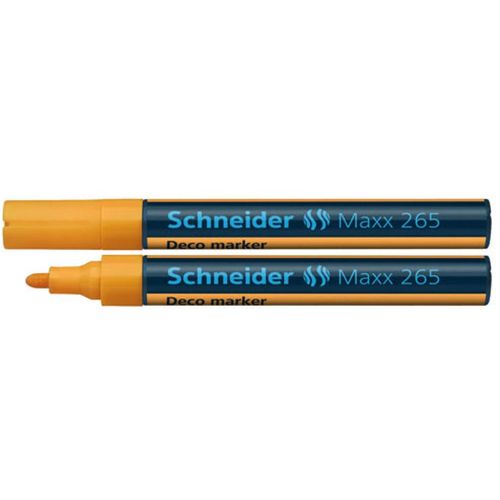 Flomaster Schneider Deco Marker Maxx 265 tekuća kreda 2-3 mm narančasti S126506 slika 1