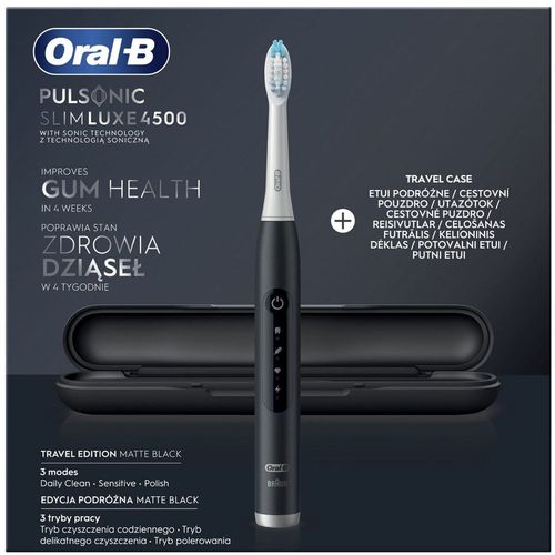 Oral-B električna četkica pulsonic clean luxe 4500 matte black  slika 2