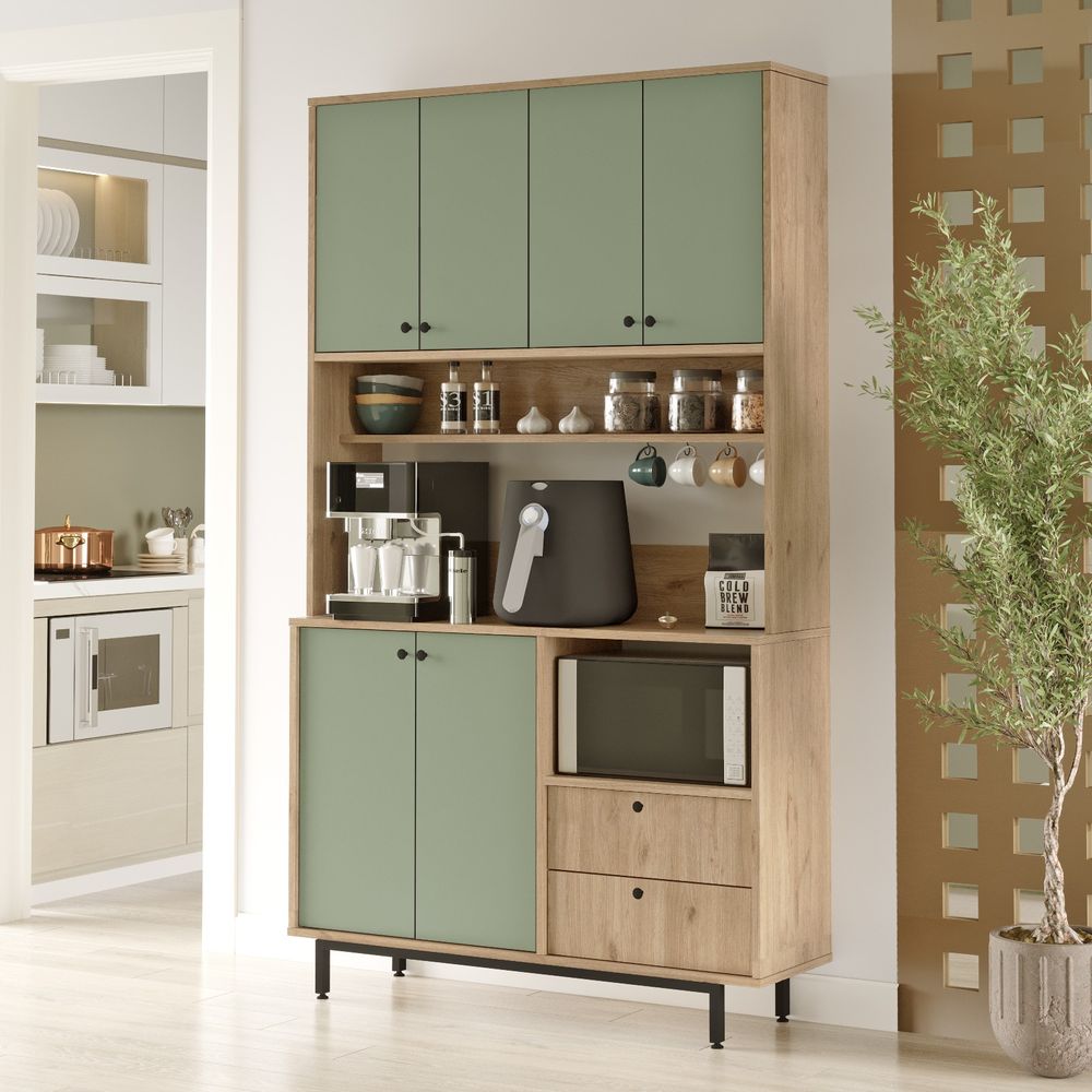 Višenamjenski ormar RE7-SY Oak Green slika 2