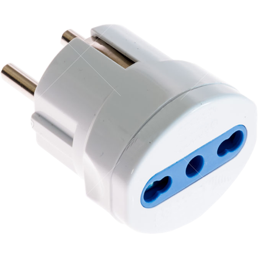 Famatel Strujni adapter 2P+T shuko /2P+T Italian - 2P+T 16A Euro/Italian slika 1