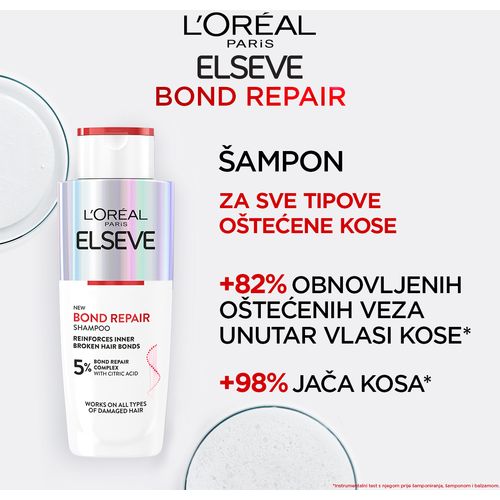  L'Oreal Paris Elseve Bond Repair Shampoo regenerirajući šampon za oštećenu kosu slika 5