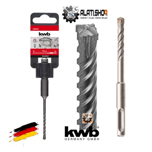 KWB SDS Plus Svrdlo Za Beton CROSS-TIP, 14X260 Mm slika 1