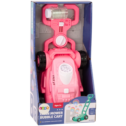Stroj s mjehurićima od sapunice - Kosilica za vožnju - Ružičasta boja slika 4