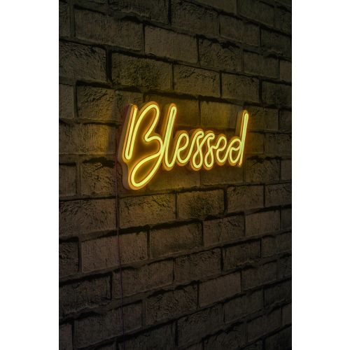 Wallity Ukrasna plastična LED rasvjeta, Blessed - Yellow slika 1