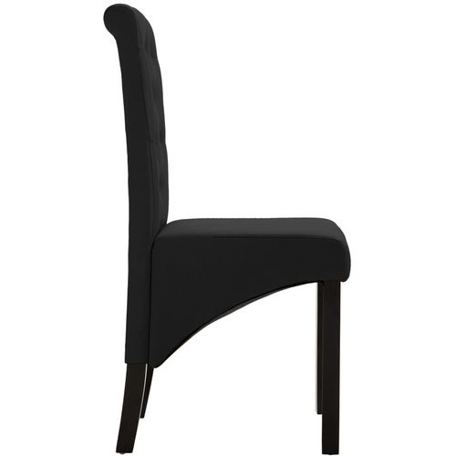 Blagovaonske stolice od tkanine 4 kom crne slika 5