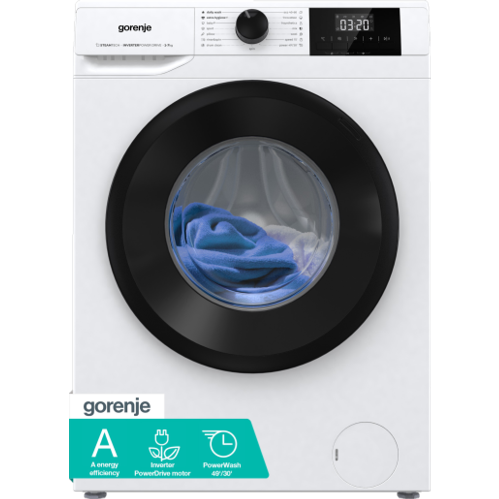 Gorenje Mašina za veš W3NGPI74A3S, 7 kg / 1400 rpm slika 1