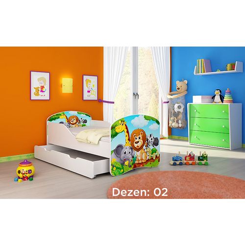 Deciji krevet ACMA I 140x70 F + dusek 6 cm2 slika 1