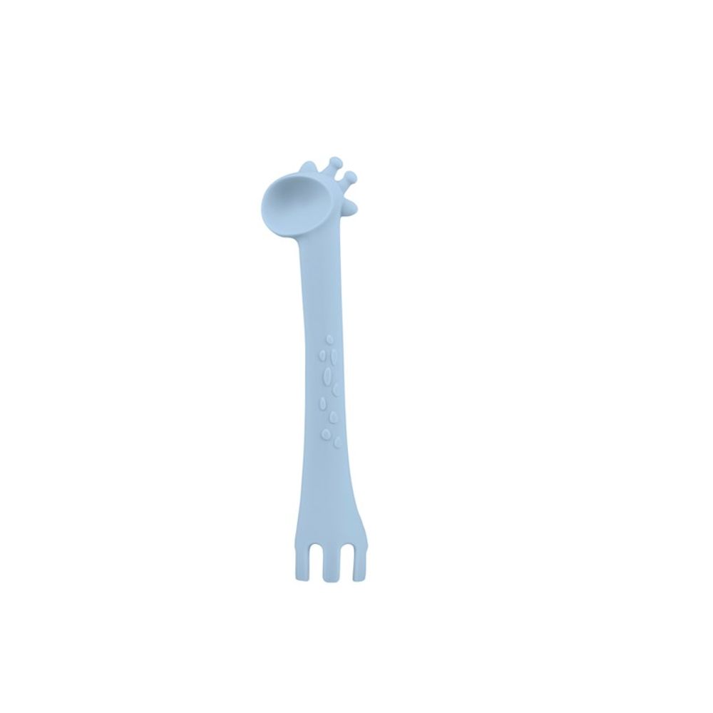 Kikka Boo Silikonska kašika Giraffe, Plava slika 1