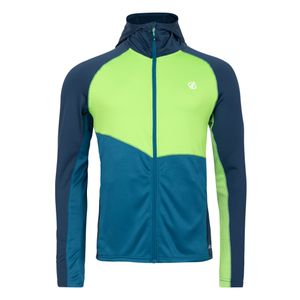 Dare2B Muški duks na kopčanje Assimilate II Core Stretch, Moonlight Denim/Green
