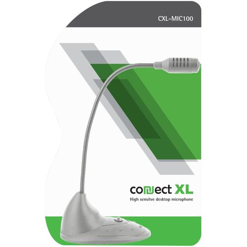 Connect XL Mikrofon za PC sa postoljem, konekcija Jack 3,5mm - CXL-MIC100 slika 1