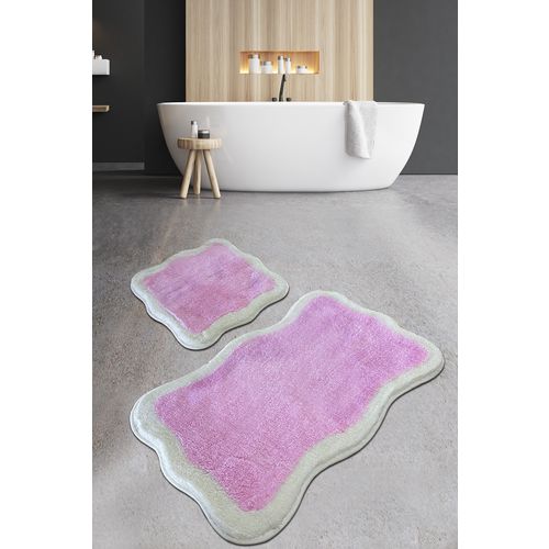 Olaf - Pink Pink Acrylic Bathmat Set (2 Pieces) slika 1