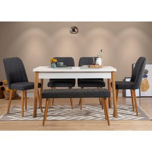 Costa 1053 - Set Stola i Stolica (6 Komada) u Atlantic Borovini