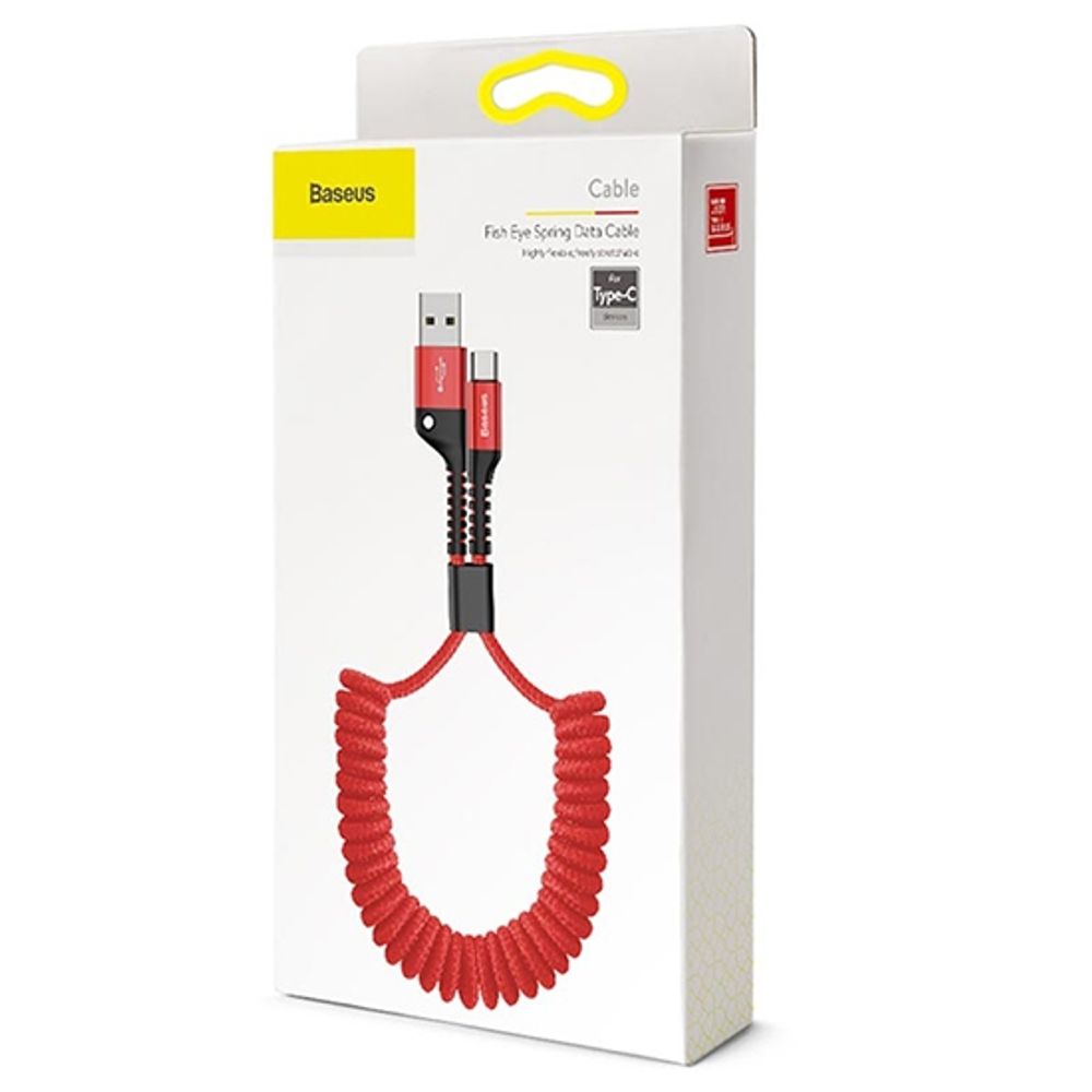Baseus kabel Fish Eye USB Type-C / 2A, 1m (crveni) slika 3