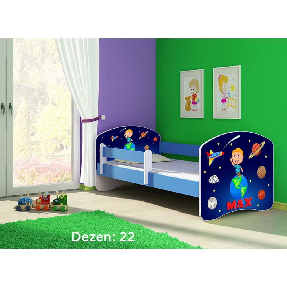 ACMA Dječiji krevet Acma II Blue - 180x80cm - Dezen 22 slika 2