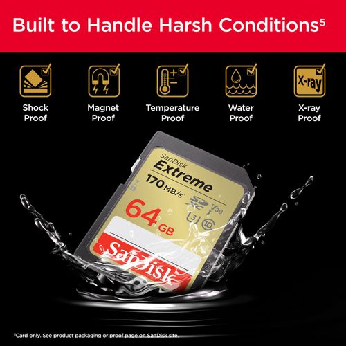 SanDisk Extreme 64GB SDXC memorijska kartica slika 2