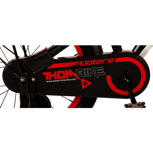 Volare dječji bicikl Thombike 18" crno crveni s dvije ručne kočnice slika 6