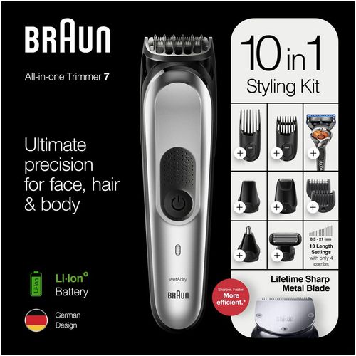 Braun MGK 7220 trimer brada/šišač (10U1) slika 2