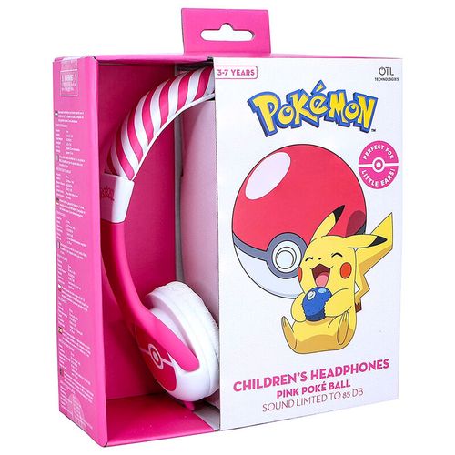 Pokemon Roza Pokeball slušalice za djecu slika 3