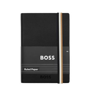Hugo Boss Notes A6 Iconic HNM421AL dikto, crni