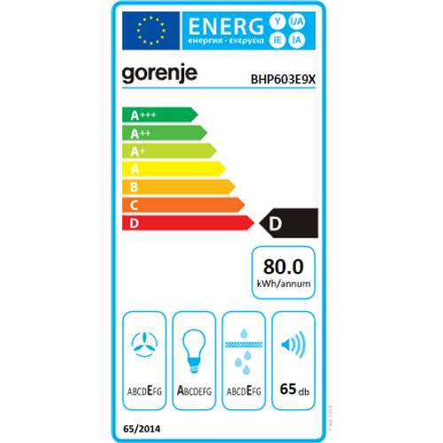 Gorenje napa BHP603E9X slika 5