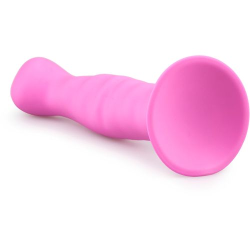 Silikonski dildo sa usisnom čašom, ružičasti slika 5