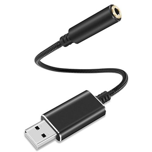 USB Audio Kabl 2 u 1 USB na 3.5mm AA-K021 slika 1