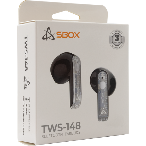 EARBUDS Slušalice + mikrofon SBOX Bluetooth EB-TWS148 Crne slika 6