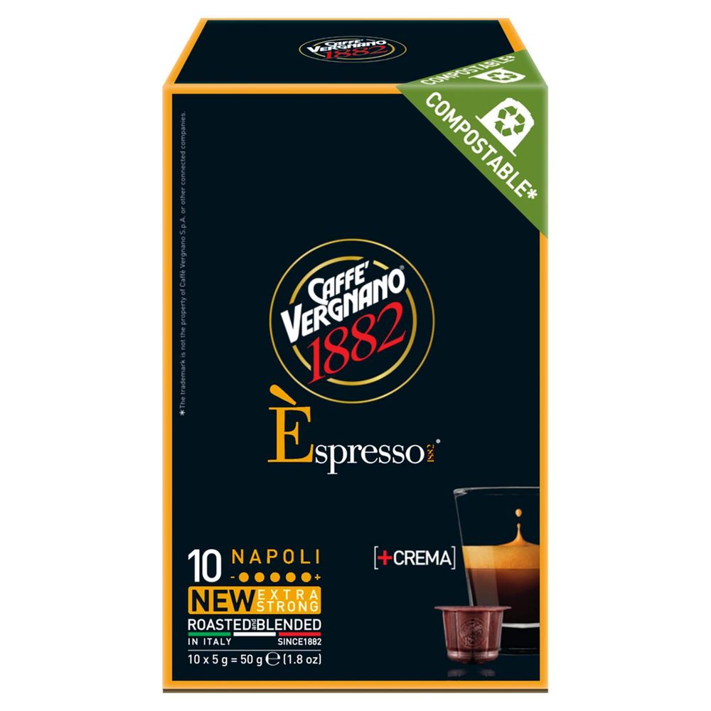 Caffe Vergano kapsule za kafu Napoli Nespresso kompatibilne 10 kom slika 1